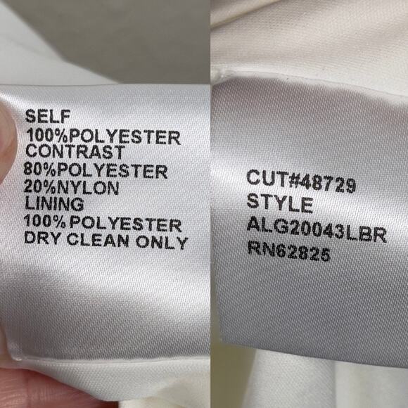 Tadashi Shoji Lilo Back Drape Wedding Gown Ivory 6 Elegant Formal Bridal - Picture 13 of 15